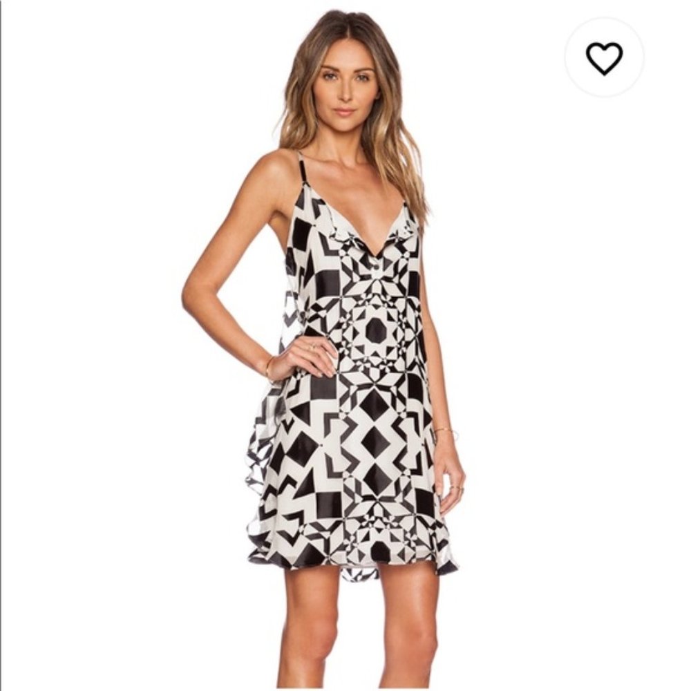 Alice + Olivia Rhi Tiered Hem Tank Dress